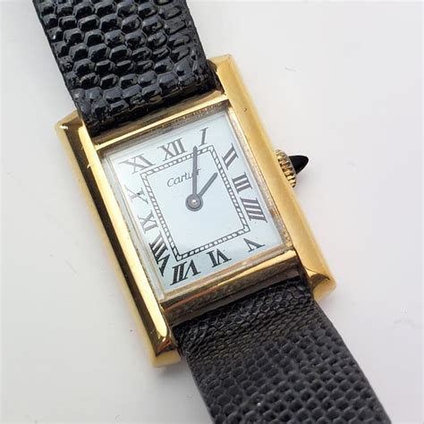 cartier 18k gold electroplated|cartier 18k gold ladies watches.